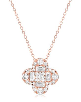 Diana M. Jewels 14K Rose Gold 0.63 Ct. Tw. Diamond Necklace
