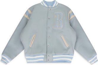 Rhude Mint Wool Lightning Varsity Jacket