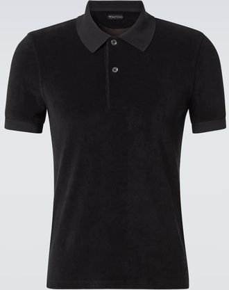 Tom Ford Cotton-blend terry polo shirt