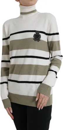 Dolce & Gabbana Womens Sweater Multicolor Virgin Wool