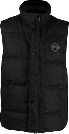 Canada Goose Garson vest - men - Recycled Wool/Polyamide/Other fibres/Feather Down/Polyester - M - Grey