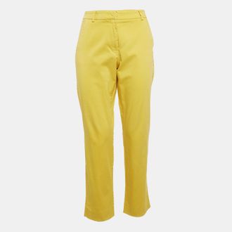 Max Mara Yellow Cotton Trousers