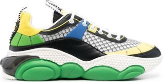 Moschino Teddy Bear Bubble outsole sneakers - men - Fabric/Calf Leather/Fabric/Rubber/Calf Suede - 40 - White
