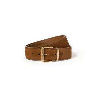 Miu Miu Suede Belt, Woman, Oak, Size 85