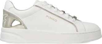 Pinko Sneakers Bianco, Argento-Donna