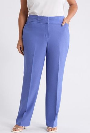 Tahari by ASL Bell Bottom Pants in Deep Peri at Nordstrom, Size 24W