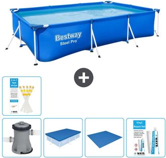 Bestway Piscina Bestway Steel Pro Rectangular - 300x201x66 Cm - 8-piezas S22723