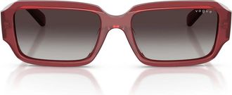 Vogue Sunglasses Vo5693 Su 32818 G Opal Magenta/Gradient Gray Women