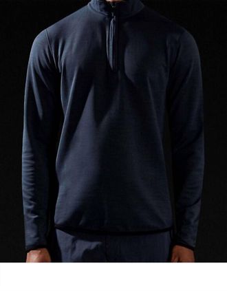 Orlebar Brown Mens Neilson Technical Half Zip Pullover In Shark Grey