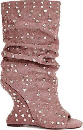 Azalea Wang Naomani Wedge Bootie in Pink at Nordstrom, Size 7.5