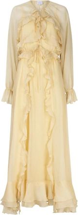Dante6 Dames, Jurken, Beige, Maat: XS Chiffon