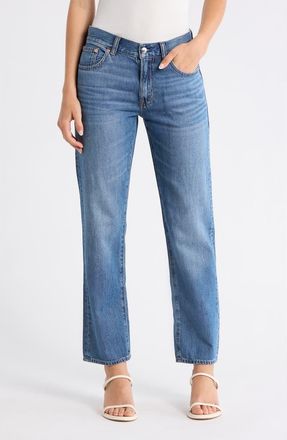 Madewell The Dean Easy Straight Leg Jeans in Birkdale Wash at Nordstrom Rack, Size 32