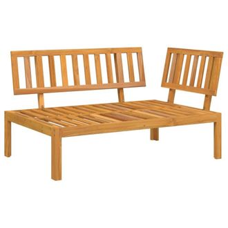 Berkfield Home Garden Pallet Corner Sofa Solid Wood Acacia in Brown