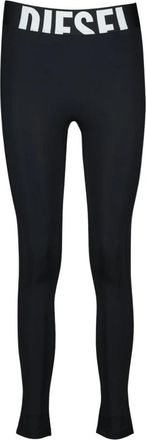 Diesel Adeline-D-Pop Leggings - Dames - Trainingsleggings - Zwart - S - Leer - Fitness