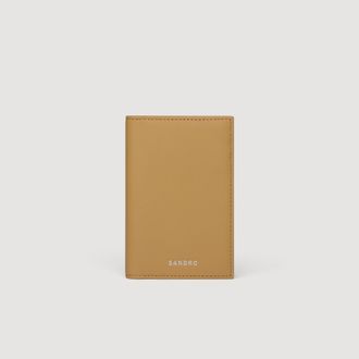 Sandro Grained leather card holder