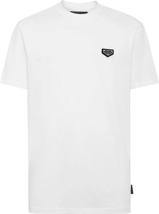 Philipp Plein T-Shirt Ronde Hals - Heren - T-shirts - Wit - 4XL - Katoen - Tops