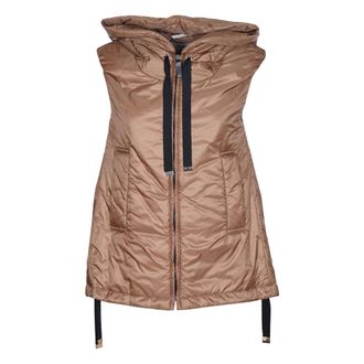 Max Mara Waistcoats, female, Brown, XS, Brown Cube Coats for Women
