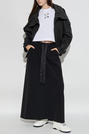 Off-white T-shirt With Logo, Womens, White