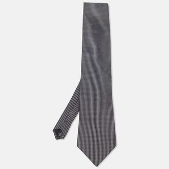 HUGO BOSS Boss By Hugo Boss Monochrome Jacquard Silk Tie