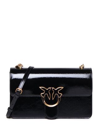 Pinko medium Love One crossbody bag - women - Polyurethane - OS - Black