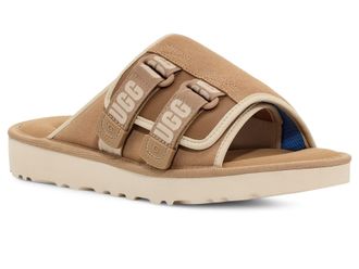 UGG GOLDENCOAST STRAP SLIDE SAND/SANTORINI-SSNT