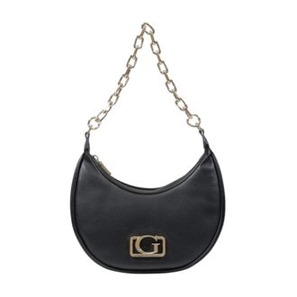 Guess Shoulder Bags, female, Black, ONE SIZE, Plain Shoulder Bag with Zip Fastening
