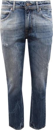 BRIGLIA 1949 Blauwe Distressed Broek Ribot-C Model - Heren - Slim Fit Jeans - Blauw - W45 - Jeans