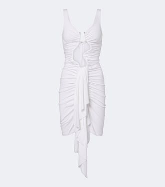 CHRISTOPHER ESBER Salacia ruched jersey minidress