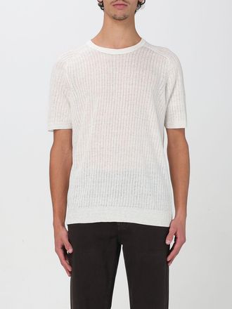 Roberto Collina Geribbelde Linnen Korte Mouwen T-shirt