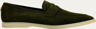 Bougeotte Loisir Gomme Suede Penny Loafers