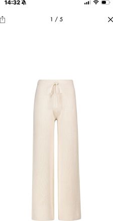 Joseph Coton Knit Pants Size M