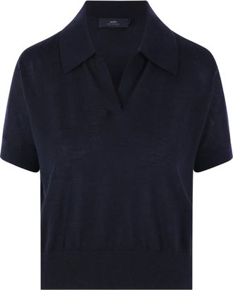 arch4 V-neck short-sleeve T-shirt - Blue