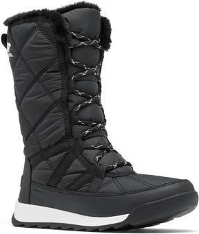 Sorel Whitney II Waterproof Snow Boot in Black/Sea Salt at Nordstrom Rack, Size 7.5