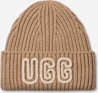 UGG Strickmütze mit gesticktem Logo