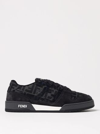 Fendi Sneakers Match Fendi in camoscio e misto cotone con monogram FF jacquard