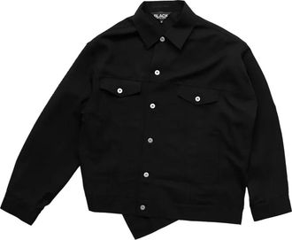 Comme Des Gar&ccedil;ons Giacca-camicia in lana - Black