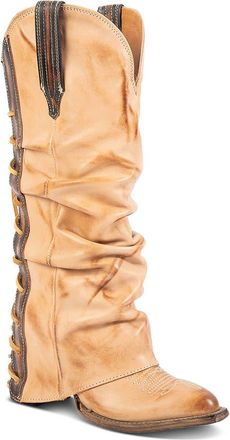 Freebird by Steven Jules Leather Western Boot in Beige at Nordstrom, Size 10