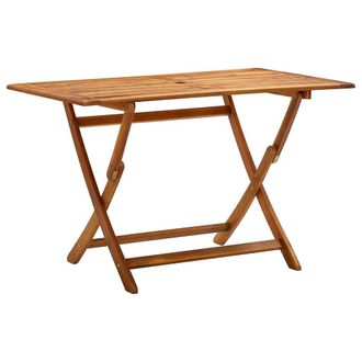 vidaXL Mesa Plegable De Jard&iacute;n Madera Maciza De Acacia 120x70x75 Cm Vidaxl