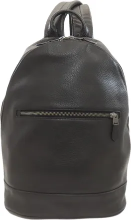Coach Black Leather Backpack (Pre-Owned)