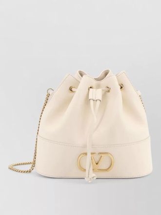 Valentino Garavani bucket bag chain strap gold tone hardware