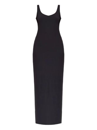 Bond-Eye Jurk met diepe ronde hals - Zwart