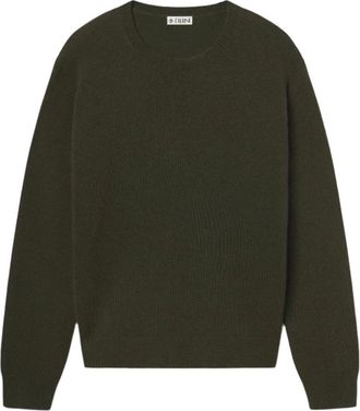 &Eacute;terne James Pullover - Dames - Ronde hals truien - Groen - M - Kasjmier - Truien & Vesten