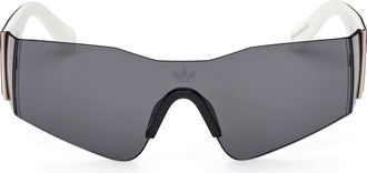 adidas Shield Sunglasses in Matte Deep Gold /Smoke at Nordstrom