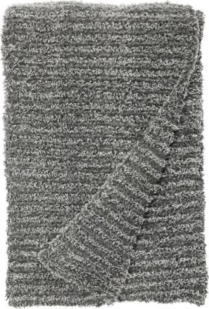 Little Giraffe Giraffe at Home Luxe Knit Throw Blanket in Fog at Nordstrom