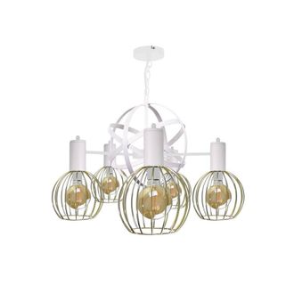 Netlighting Satellite Pendant Ceiling Light White 60cm 5x E27