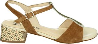 Melluso Schoenen, Dames, Bruin, 40 EU, Su&egrave;de, K35579 Hoge Hak Sandalen
