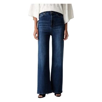 Twinset Jeans, Dames, Blauw, W31, Straight Jeans