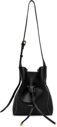 Gianni Chiarini Sienna Leather Drawstring Bucket Bag in Black at Nordstrom