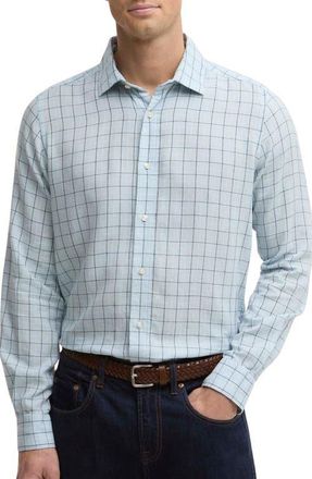 Barbour Belleview Tattersall Button-Up Shirt in Sky at Nordstrom, Size Xx-Large