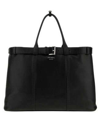Prada Black Logo Large Tote